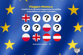 European Union flags memory